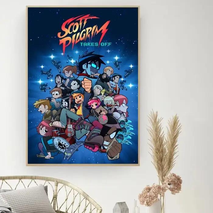 Anime Scott pèlerin affiche bricolage Vintage film affiche mur Art peinture étude autocollants petit