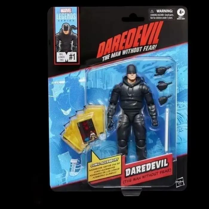 En stock, figurines de la série Marvel Legends de Hasbro, Daredevil, modèle de film d'animation, jou
