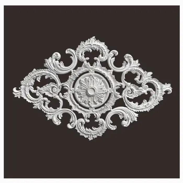 Moulage mural de plafond en polyuréthane, Rosette décorative, plaque de Base de lampe pendante Rose,
