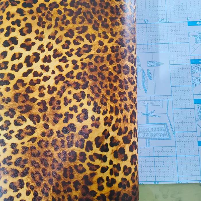 Papier peint épais imprimé léopard pour décoration de salon, autocollants imperméables en vinyle aut