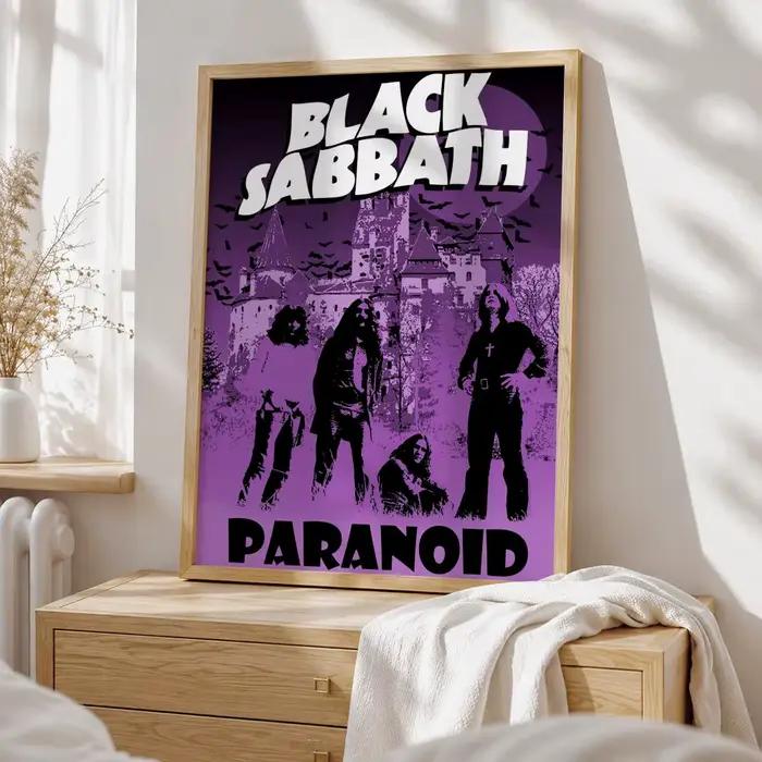 Affiche HD de la groupe B-Black S-Sabbaths, autocollante, imperméable, pour la maison, le salon, la 