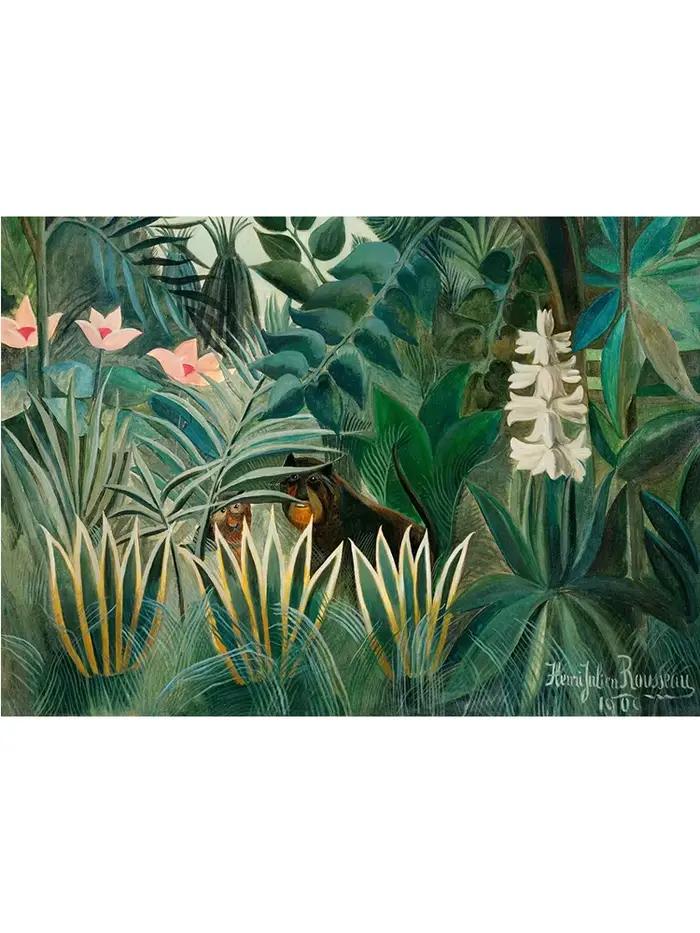 Affiche Vintage Henri Rousseau, animaux de la Jungle tropicale, forêt, peinture sur toile, Art mural
