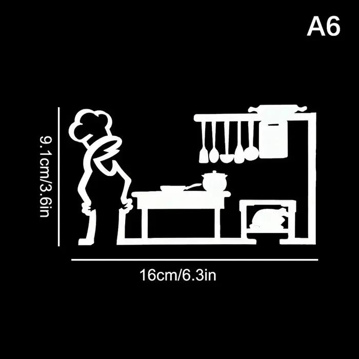 La Linea – autocollants d'art au trait minimaliste, autocollant de porte pour chambre à coucher, cui