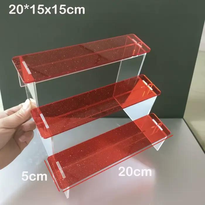 Présentoir transparent, assemblage sans outil, organisateurs pour figurines, cupcakes, parfum, desse