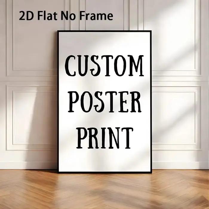 1PC Impression d'affiches personnalisées, photos de famille personnalisées, art mural sur toile, aff