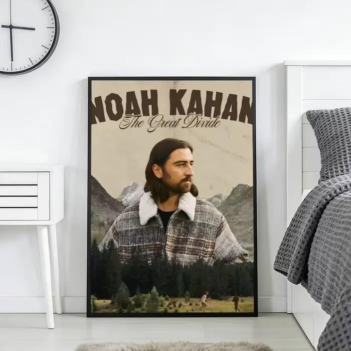 Noah Kahan The Great Divide – autocollants d'affiche classiques, impression vintage, décoration mura