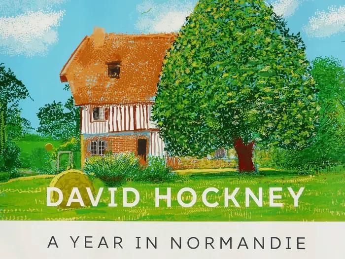 David Hockney exposition originale une année en Normandie maison arbre Art moderne affiche toile pei