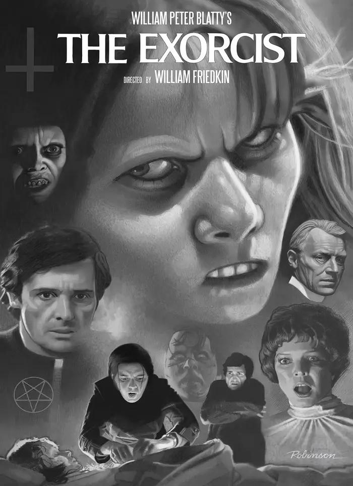 Affiches rétro du film d'horreur classique l'exorciste, imprimés, peinture sur toile, tableau d'art 