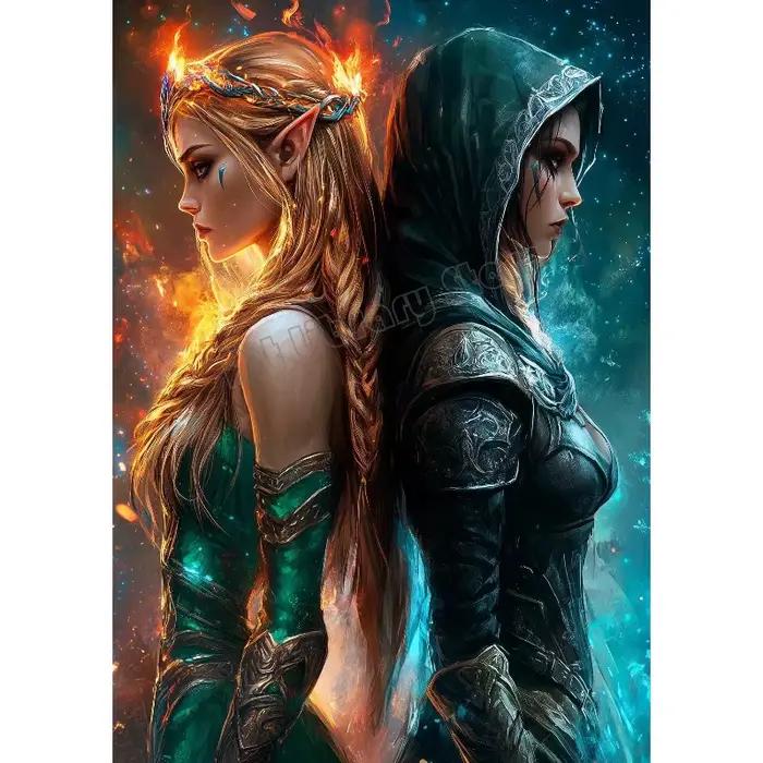 Sarah J Maas Throne of Glass – Affiche rétro sur toile avec scène et personnage de livre de fantasy 