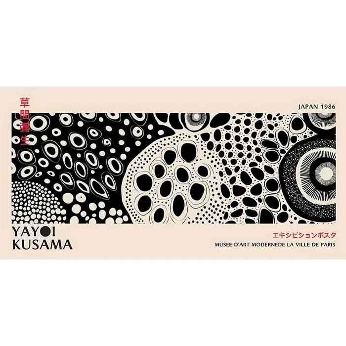 Yayoi Kusama – affiche d'exposition de fleurs, peinture sur toile imprimée, tableau d'art mural japo