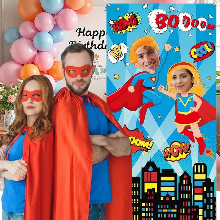 Super thème héros Photo accessoire toile de fond Super amusant thème héros décoration grands héros p