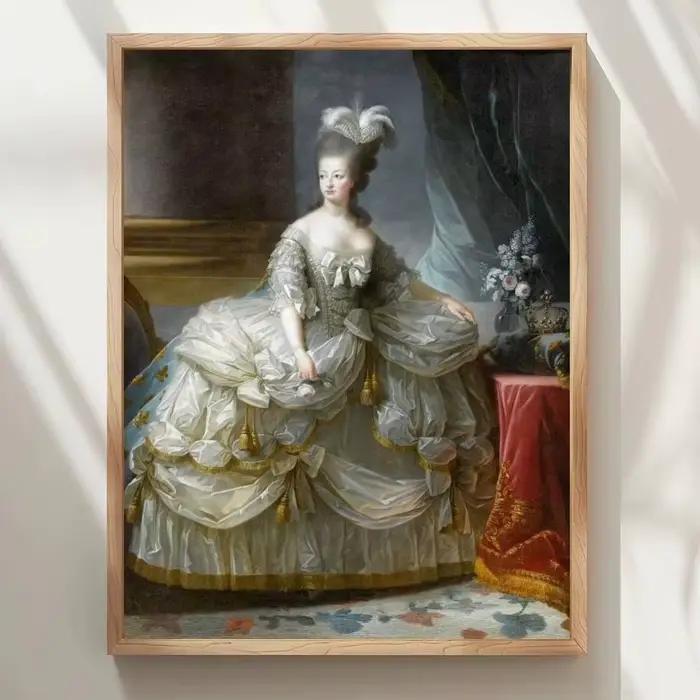 Affiche de peinture à l'huile Marie Antoinette, impression d'art mural imperméable, pour salon, cham