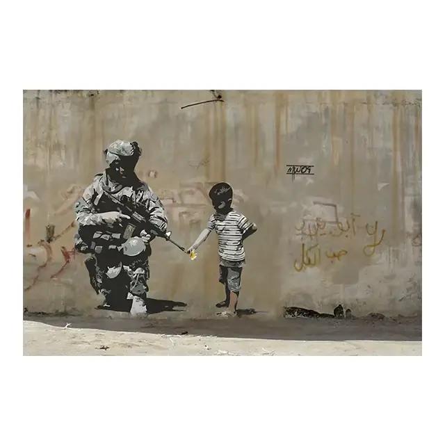 Banksy-Affiches d'art de graffiti nous-mêmes, impression d'image, peinture sur toile, décoration mur