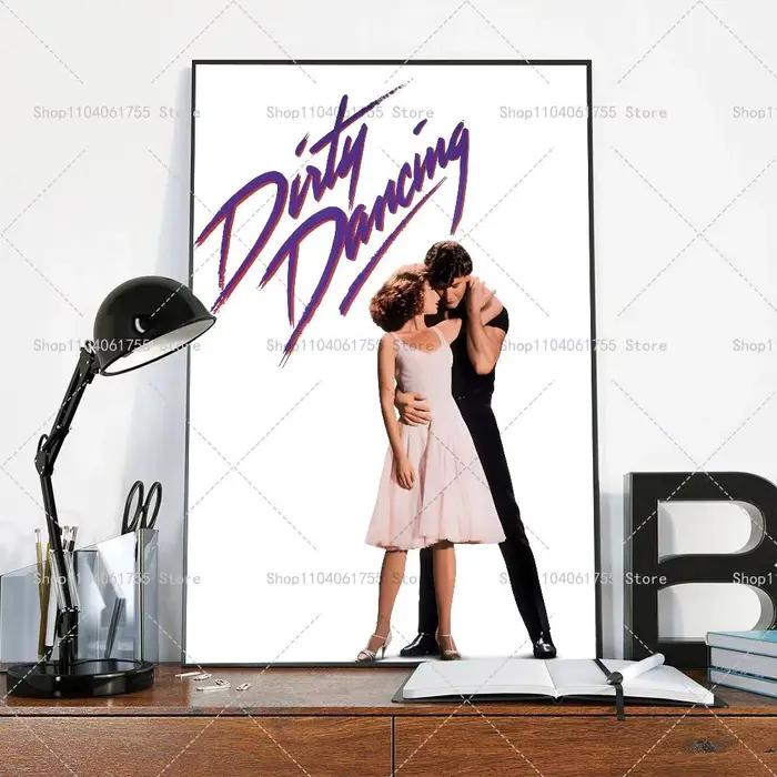 Affiche de film classique des années 80 Dirty Dancing, autocollant artistique auto-adhésif en papier
