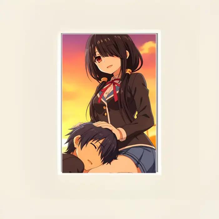 Affiche iconique d'anime romantique D-Date A Live, impression d'art mural, affiche décorative, décor