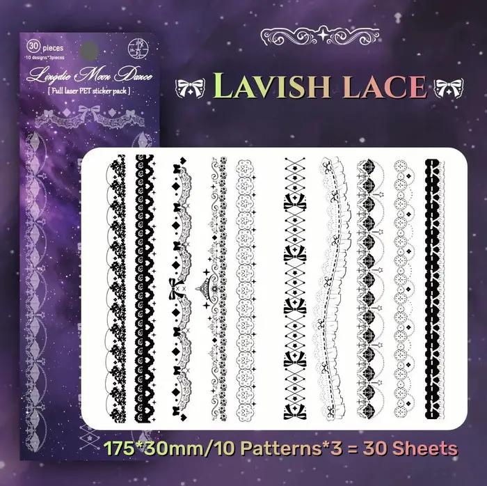 Pack d'autocollants décoratifs de Style coréen, 30 feuilles, autocollants d'estampage en feuille hol