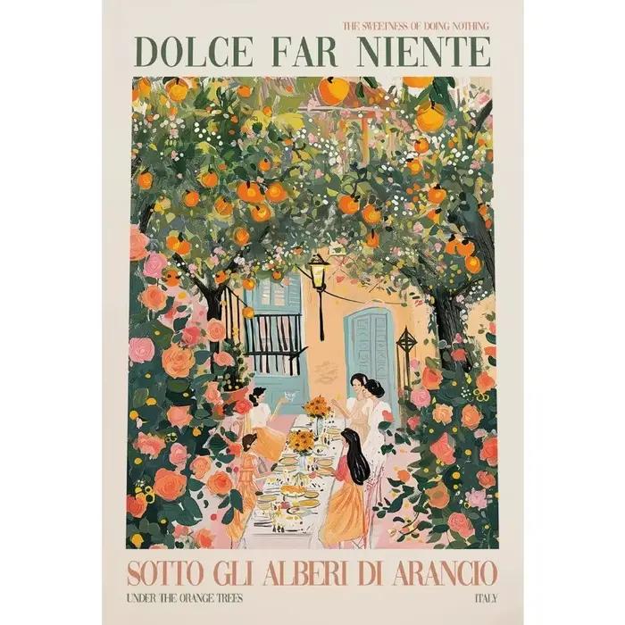 Spritz La Dolce Vita Lemon Italie Affiches de voyage et impressions, peinture sur toile, art mural, 