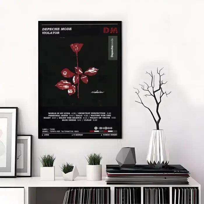 Affiche D-Depeche Mode, autocollants haute définition, adaptés à la chambre à coucher, au salon, à l