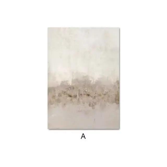 Toile d'art nordique minimaliste moderne, peinture abstraite Simple neutre, galerie de paysages, aff