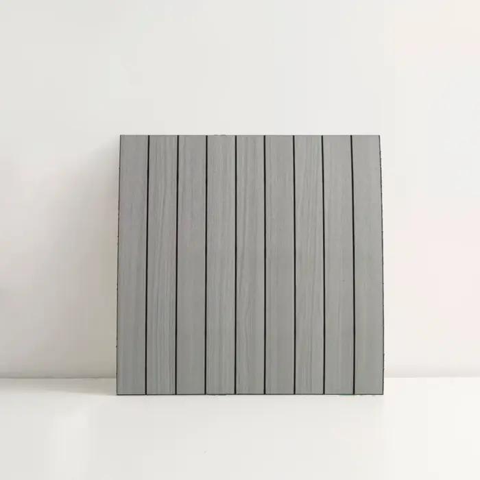 Panneau mural imitation bois 40x40cm, bande de grille, décoration salon chambre, imperméable, auto-a