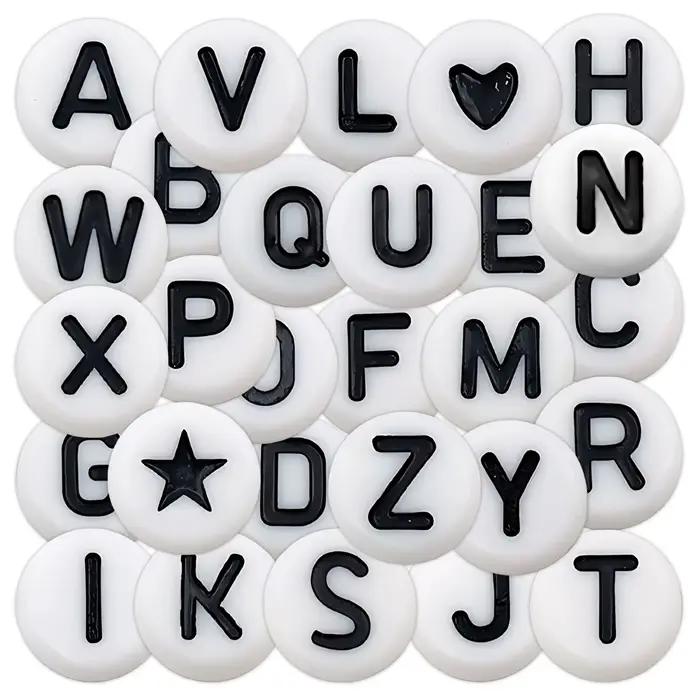 126 autocollants de lettres de l'alphabet, autocollants de lettres autocollants non blancs pur, pour