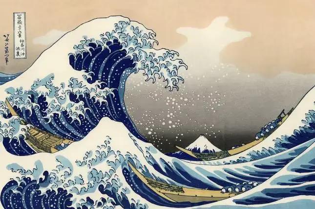 Peinture Murale de Grande Vague de Kanagawa, Affiche Japonaise Vintage sur Toile, Sans Cadre, Décora