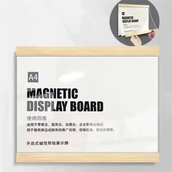 Cadre Photo en bois acrylique A4, support mural transparent, cadres Photo pour documents, affiche pu