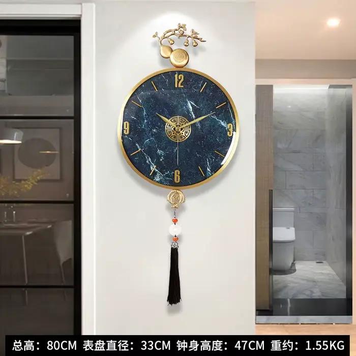 Horloges murales de bureau grandes, en métal, pour cuisine, pas chères, vintage, de luxe, pour salon