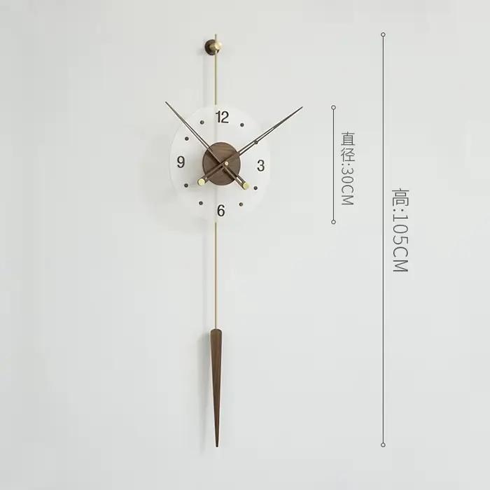 Horloge Murale Simple et Luxueuse, Style Italien, Esthétique Créative, Mécanisme de Mouvement de Hor