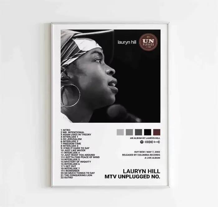 Lauryn Hill – couverture d'album de musique classique, chanteur américain, affiche imprimée pour cha