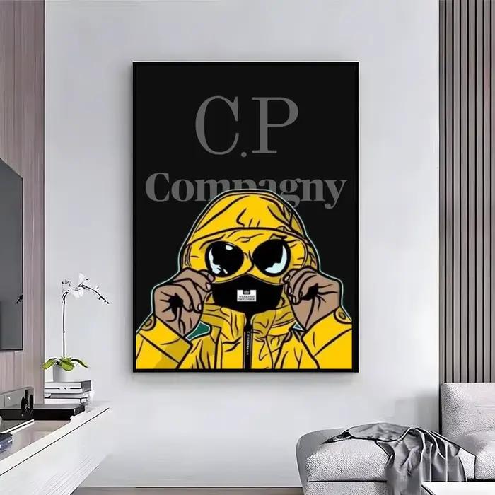 fashion brand CP. Company Poster HD Self-Adhesive Waterproof Wall Art Easy to Apply Multi-Scene Deco