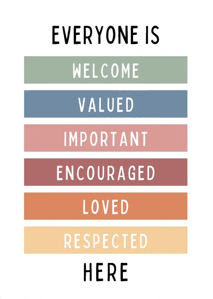 Affiche d'affirmations positives pour enfants, citations sur la confiance en soi, peinture sur toile