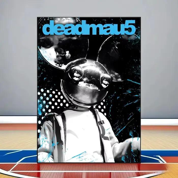 Affiche du chanteur D-Deadmau5 en PVC durable HD, imperméable et épaissi, pour la maison, l'hôtel, l