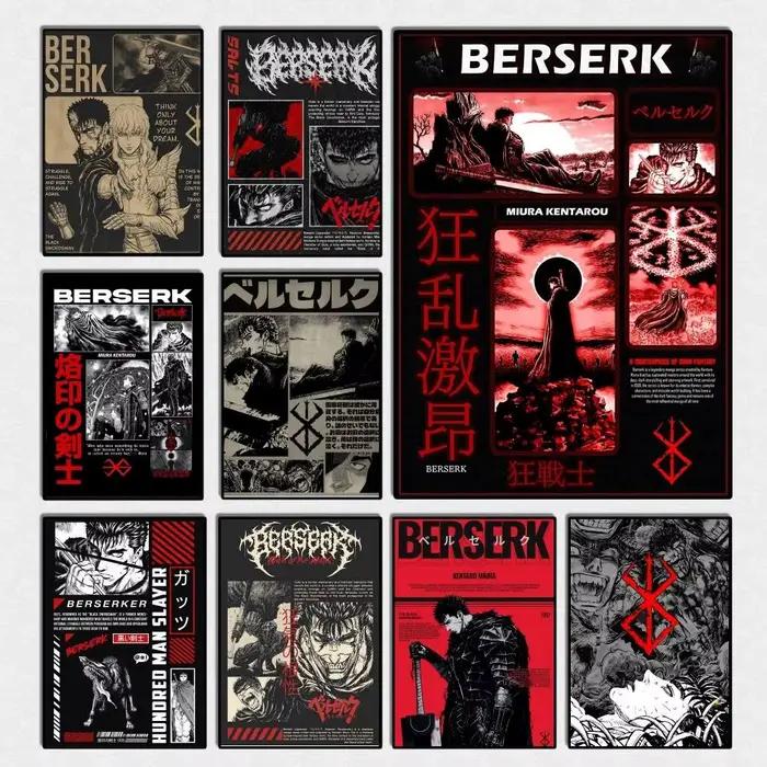Affiches Manga Griffith imprimées Anime Berserk