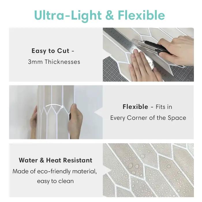 Panneaux Muraux Géométriques 3D