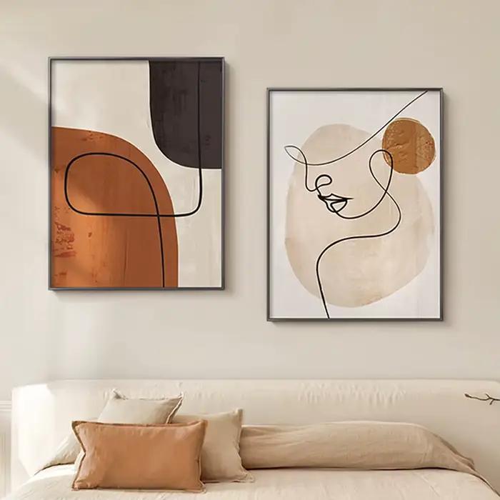 Affiches murales d'art de ligne de visage Matisse
