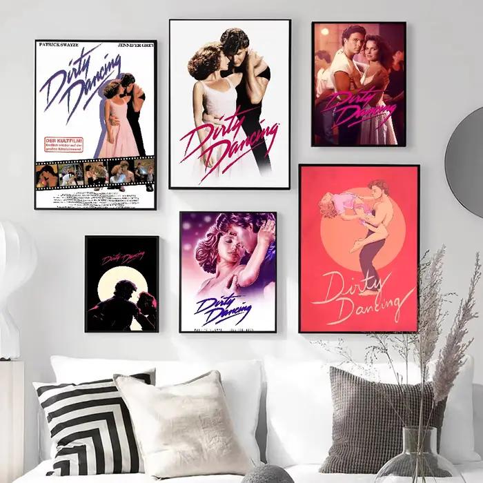 Affiches de film classique de danse sale