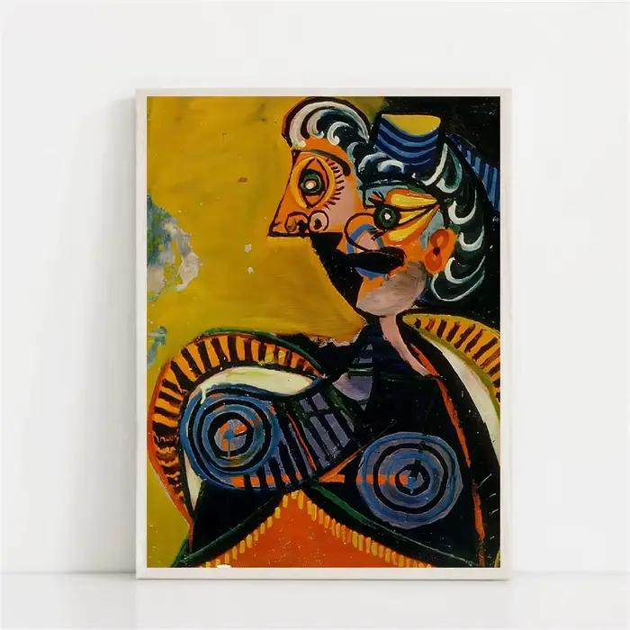 Peinture sur toile d'art abstrait sans titre de 1939 par Picasso
