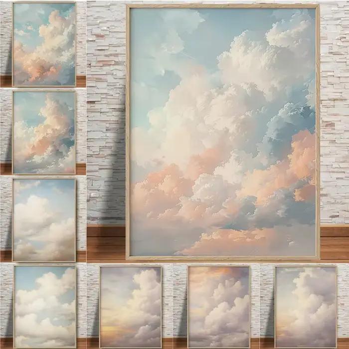 Affiche de nuage Pastel Vintage