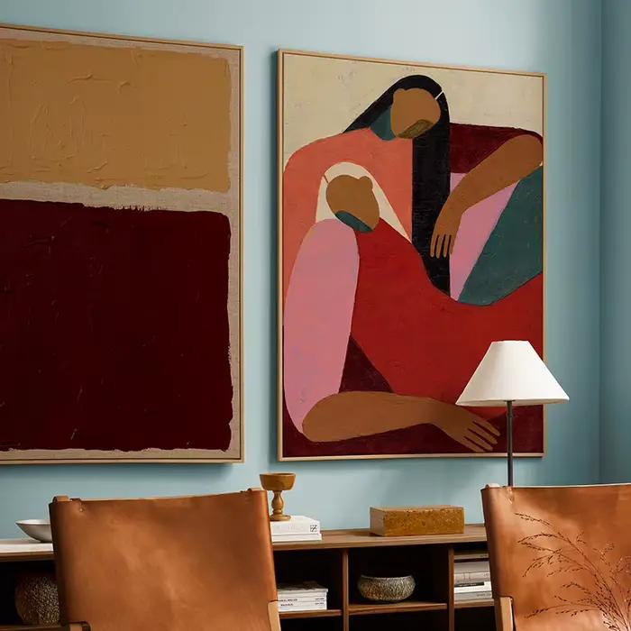 Reds Gallery Wall – impression sur toile Ocre