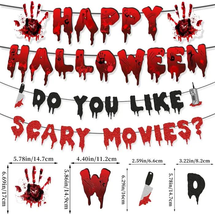 Bannières de films d'horreur d'Halloween