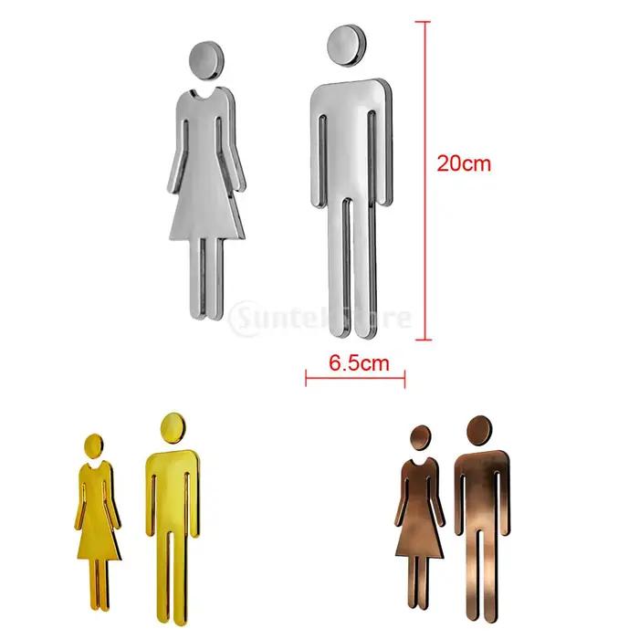 Autocollant de toilette pour homme et femme