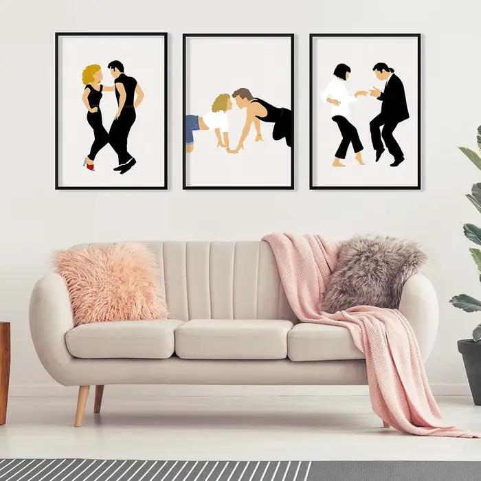 Peinture sur toile de phtaline sale abstraite nordique