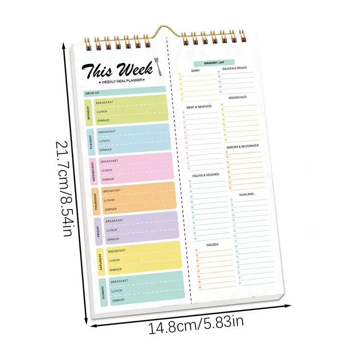 Bloc-notes de planification des repas