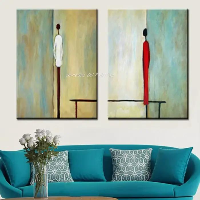 Mintura, peinture à l'huile sur toile de figures abstraites peintes à la main