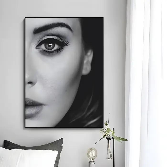 Affiche murale décorative du chanteur puissant Adele