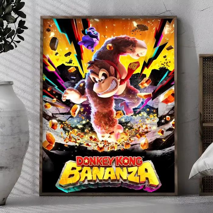 Affiche D-donkey Kong B-bananza