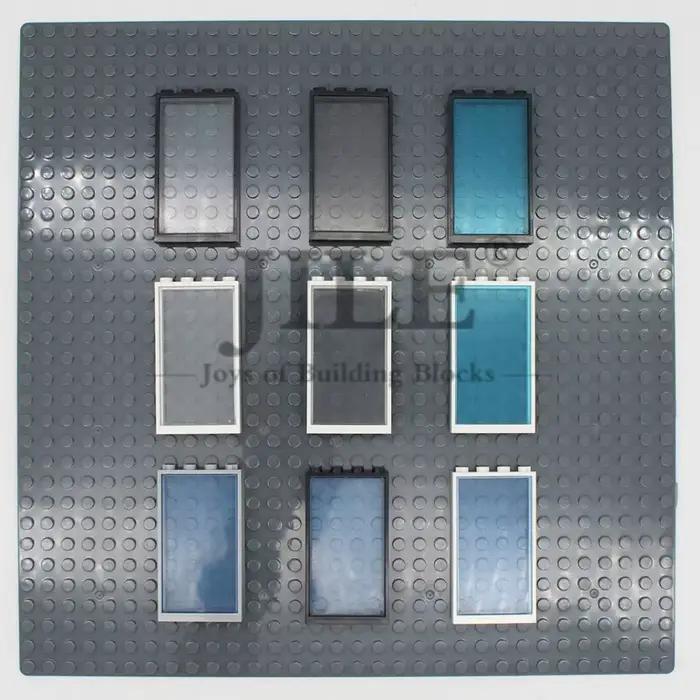 Moc – cadre de porte de fenêtre française 1x4x6 60596 57895, blocs de construction en briques, ensemble en vrac, vue sur la rue de la ville, Compatible avec les jouets en verre
