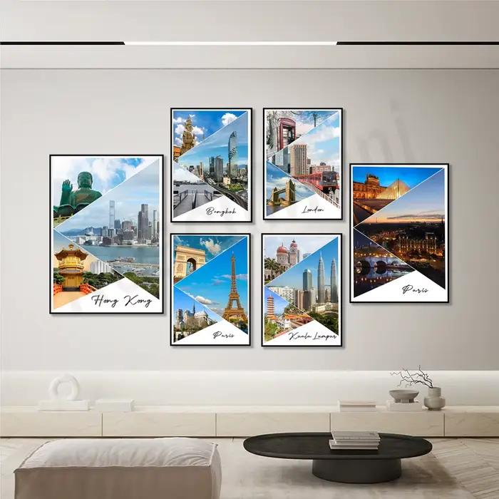 Affiche de voyage imprimée de l'histoire de la ville de Rome