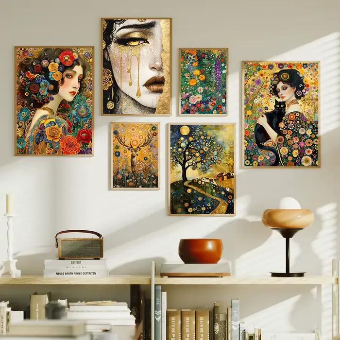 Affiche inspirée de Gustav Klimt